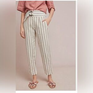 Size 8 Anthropologie Linen Blend Pants
